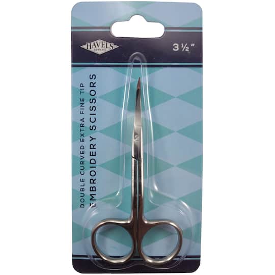 Havel&#x27;s&#x2122; 3.5&#x22; Extra Fine Tip Double-Curved Embroidery Scissors